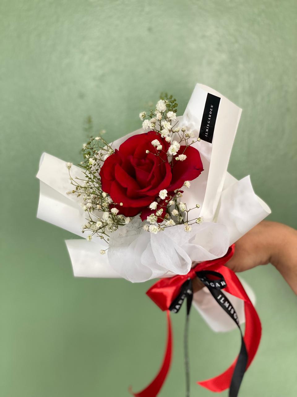 Single Rose Bouquet